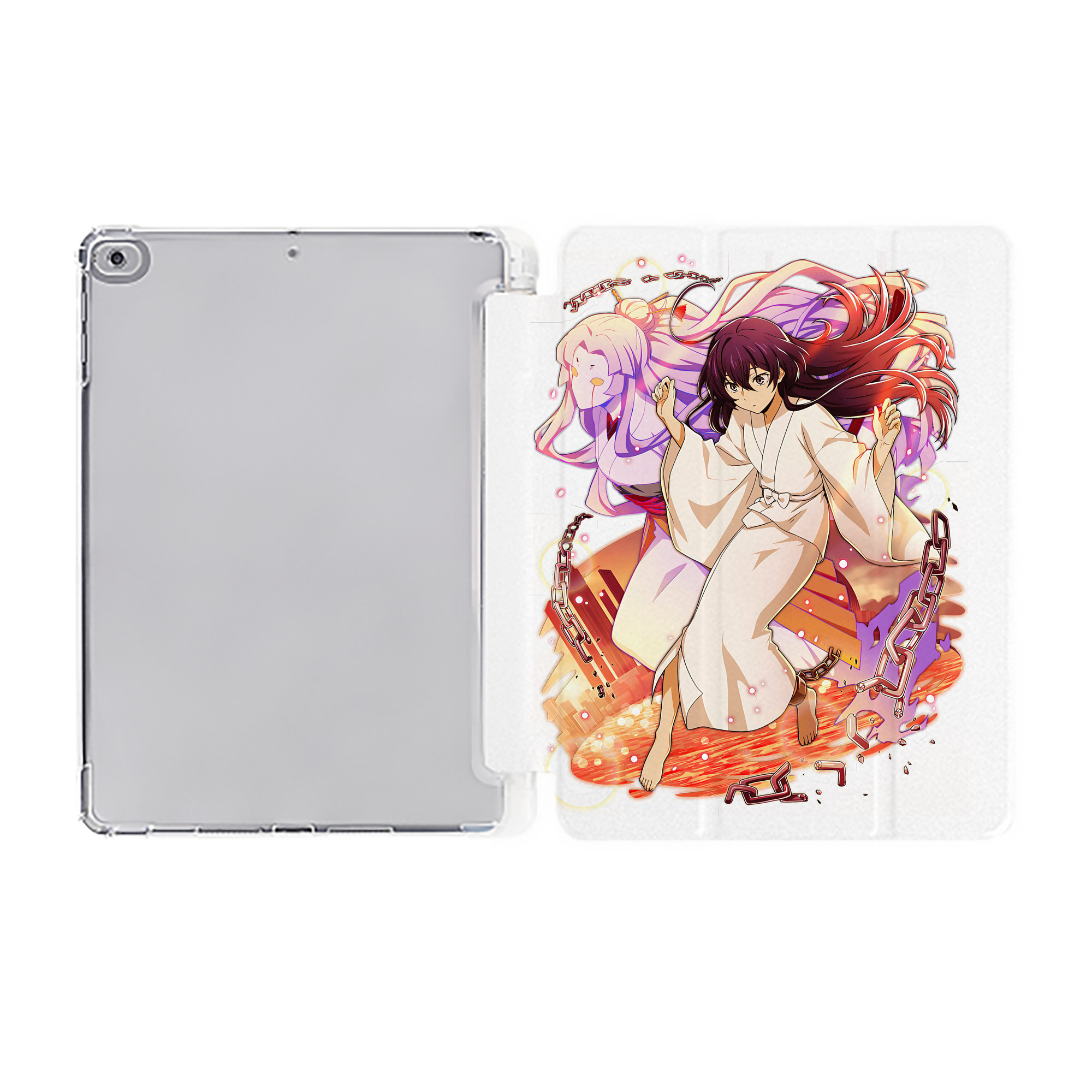 （画像用） 文豪ストレイドッグス Bungo Stray Dogs IPad ケース ペン収納付き 三つ折りスタンド PUレザー×シリコン 対応機種9.5/10.5/10.9インチ